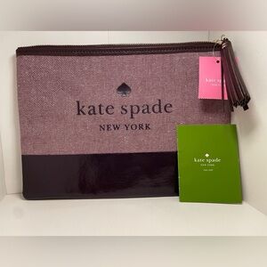 Kate Spade Pink and Dark Brown Pouch
